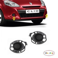 FOR RENAULT CLIO III mk3 09-12 FRONT BUMPER FOG COVER GRILL/FRAME PAIR L+R