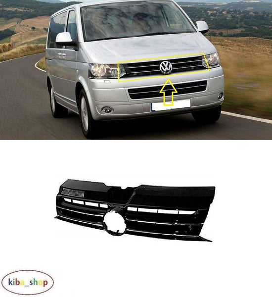 FOR VW MULTIVAN T5 09-15 FRONT BUMPER CENTER RADIATOR GRILL CHROME