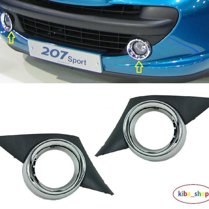 FOR PEUGEOT 207 06-09 FRONT BUMPER FOG GRILL SPORT PAR L+R SIDE NEW