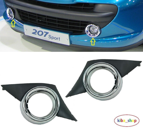 FOR PEUGEOT 207 06-09 FRONT BUMPER FOG GRILL SPORT PAR L+R SIDE NEW