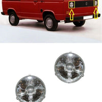FOR VW TRANSPORTER T3 1979 - 1992 2X NEW FRONT HEADLIGHT INSER LEFT + RIGHT LHD