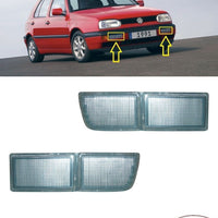 FOR VW GOLF MK3 II 3 92-98 FRONT FOG LIGHT LAMPS COVER L+R
