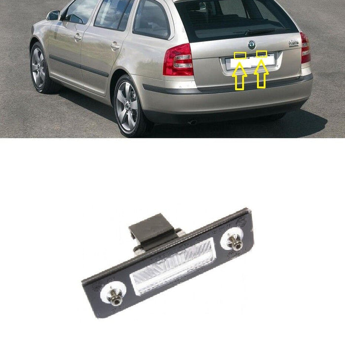 FOR SKODA OCTAVIA ESTATE 04-08 1X REAR NUMBER PLATE LIGHT LAMP LH OR RH