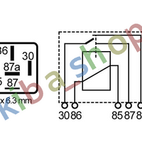 WORK CURRENT RELAY 40A 12V NUMBER OF POSTS 5PCS