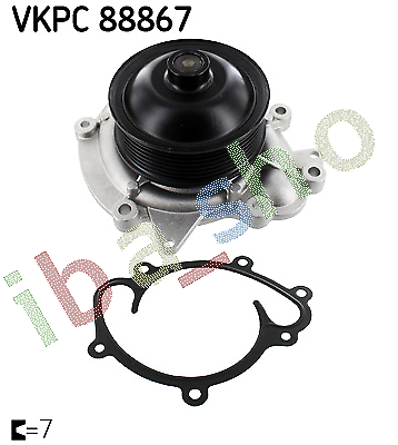 WATER PUMP WITH GASKET FITS MERCEDES C T-MODEL S203 C T-MODEL S204 C W203 C