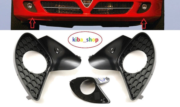 FOR ALFA ROMEO 147 2005- FRONT BUMPER FOG GRILL PAIR L+R BRAND NEW