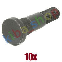 10x RIGHT OR LEFT WHEEL BOLT FRONT 7/8