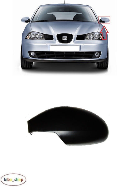 FOR SEAT CORDOBA 6L 02-09 WING MIRROR COVER CAP LH PASSENGER