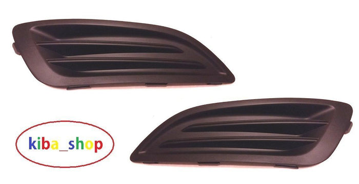 FOR FIESTA 13-16 PAIR FRONT BUMPER FOG LIGHT GRILL NO LAMP HOLE COVERS