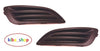 FOR FIESTA 13-16 PAIR FRONT BUMPER FOG LIGHT GRILL NO LAMP HOLE COVERS