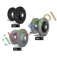 FRONT AXLE RIGHT OR LEFT BRAKE DISC SET 2 PCS 2PCS TURBO GROOVE VENTILATED