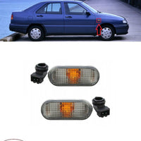 FOR SEAT TOLEDO 1L 1996 - 1999 2X NEW SIDE INDICATOR REPEATERS PAIR L + R WHITE