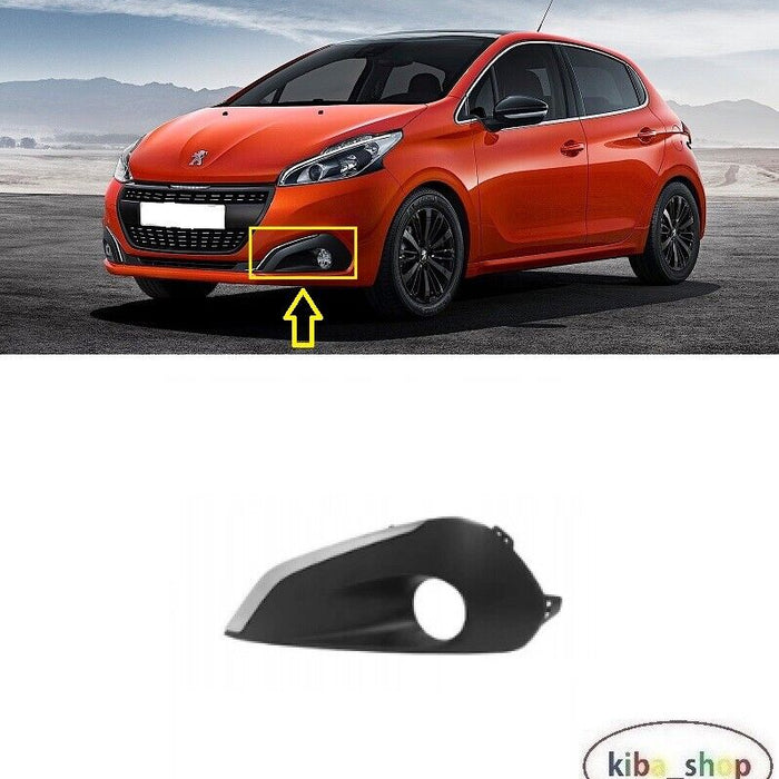 FOR PEUGEOT 208 2015 - 2019 FRONT BUMPER FOG LAMP GRILL CHROMED LEFT N/S