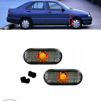 FOR SEAT TOLEDO 1L 1996 - 1999 2X NEW SIDE INDICATOR REPEATERS PAIR L + R SMOKED