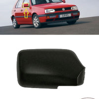 FOR VW GOLF MK3 III 92-98 WING MIRROR COVER CAP BLACK RH DRIVER