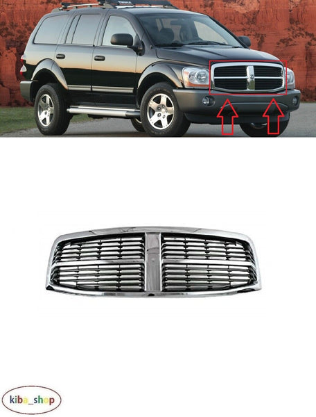 FOR DODGE DURANGO 2004 - 2007 FRONT CENTER RADIATOR GRILL GRILLE COMPLETE SET