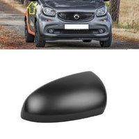 FOR SMART FORFOUR 2014-WING MIRROR COVER CAP BLACK RH DRIVER