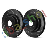 FRONT AXLE RIGHT OR LEFT BRAKE DISC SET 2 PCS 2PCS TURBO GROOVE VENTILATED