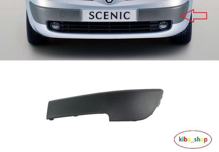 FOR RENAULT SCENIC II mk2 03-06 FRONT BUMPER MOULDING TRIM LH PASSENGER