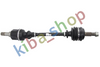FRONT AXLE LEFT DRIVE SHAFT FRONT L 647MM FOR S WITH ABS FITS CITROEN C4 I