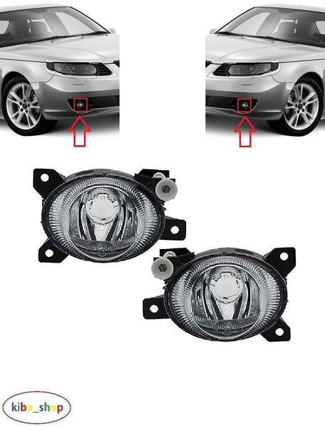 FOR SAAB 9-5 04-10 FRONT FOG LIGHT LAMPS L+R