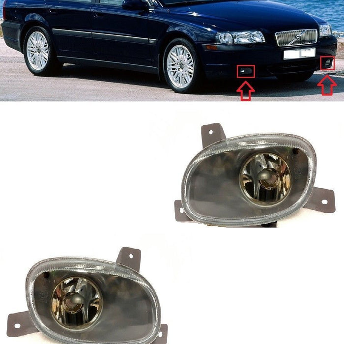 FOR VOLVO S80 98-06 FRONT BUMPER FOG LIGHT LAMPS L+R