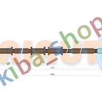 RIGHT REAR HANDBRAKE CABLE REAR R 2065MM/1715MM FITS FOR FIAT MULTIPLA