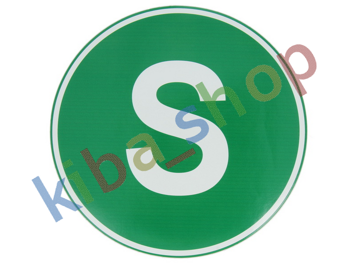 WARNING/INFORMATION STICKER S 1PCS ECOLOGICAL S COLOUR GREEN DIAMETER 22CM