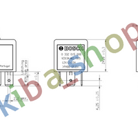 WORK CURRENT RELAY 15A 12V NUMBER OF POSTS 5PCS FITS FERRARI 208/308 328 GTB