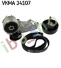 V-BELTS SET WITH ROLLERS FITS FORD FOCUS I TOURNEO CONNECT TRANSIT CONNECT 18D