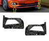 FOR VW POLO 2017 - 2020 FRONT BUMPER FOG LIGHT LAMP GRILL LEFT + RIGHT PAIR