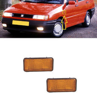 FOR SEAT TOLEDO 1L 1991 - 1995 2X NEW SIDE INDICATOR REPEATERS PAIR L + R AMBER