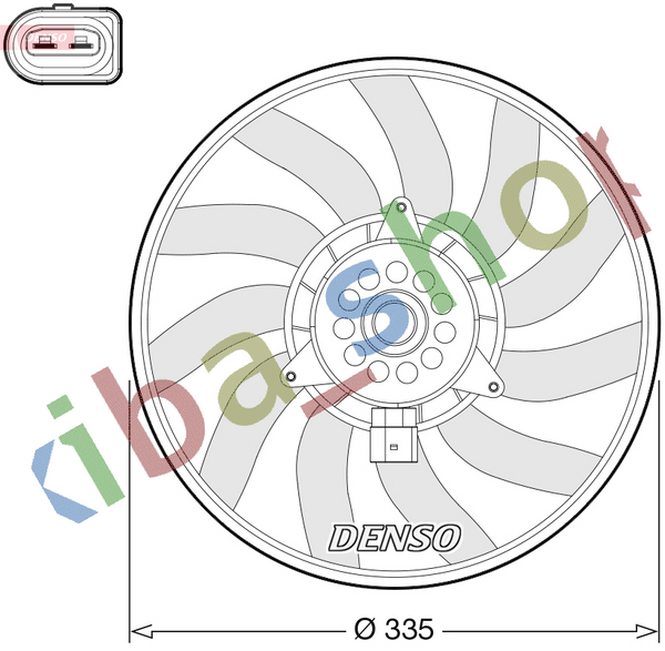 RIGHT RADIATOR FAN R FITS FOR AUDI A6 C7 A7 Q3 14-30D 1010-1018