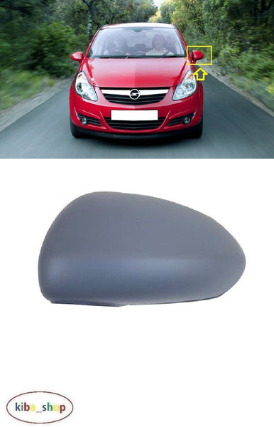 FOR VAUXHALL CORSA 06-14 WING MIRROR COVER CAP LH