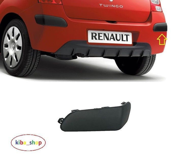 FOR RENAULT TWINGO 07-2011 REAR BUMPER MOULDING TRIM RH DRIVER SIDE BLACK