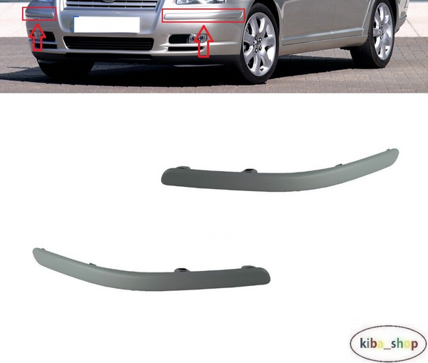 FOR TOYOTA AVENSIS T25 2003 - 2006 FRONT BUMPER MOULDINGS TRIM LEFT + RIGHT