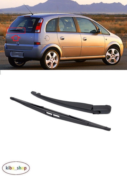 FOR VAUXHALL MERIVA A 03-10 REAR WINDOW WIPER ARM & BLADE 406MM