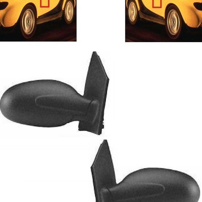 FOR SMART FORTWO 98-04 WING MIRRORS CABEL ADJUSTMENT L+R BLACK