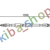 RIGHT OR LEFT HANDBRAKE CABLE REAR L/R 1555MM FITS FOR OPEL MOVANO B RENAULT