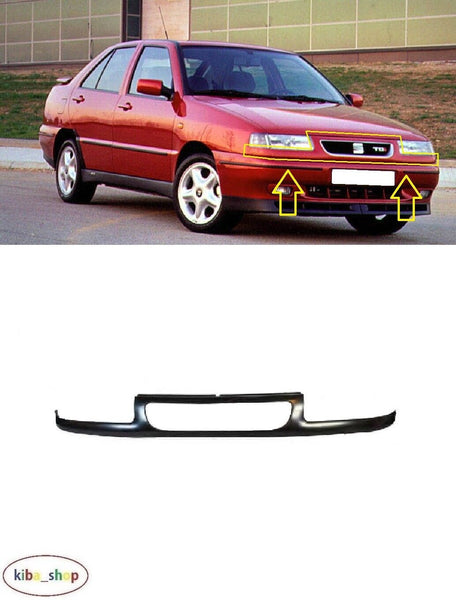 FOR SEAT TOLEDO 1L 1996 - 1999 NEW FRONT BUMPER PRIMED GRILL GRILLE MOULDING