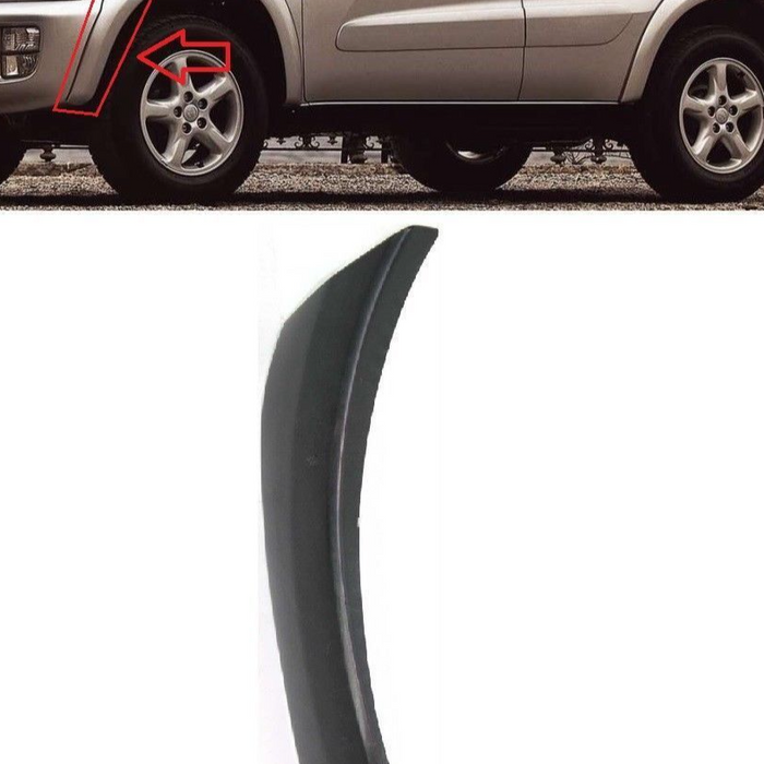 FOR TOYOTA RAV4 2000 - 2000 NEW FRONT BUMPER SIDE MOULDING TRIM LEFT SIDE