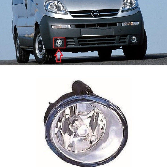 FOR VAUXHALL OPEL VIVARO 2001 - 2014 NEW FRONT FOG LIGHT LAMP RIGHT O/S DRIVER