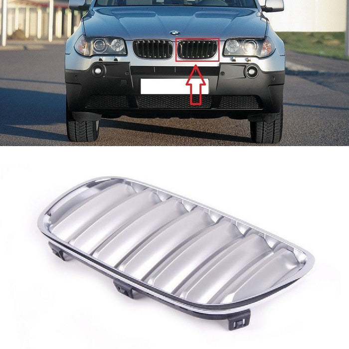 FOR BMW X3 E83 06-08 FRONT BUMPER UPPER RADIATOR GRILL LH PASSENGER