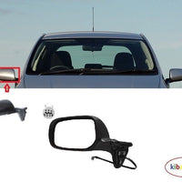 FOR TOYOTA AURIS 07-10 WING MIRRORS ELECTRIC HEATED BLACK RH SIDE LHD