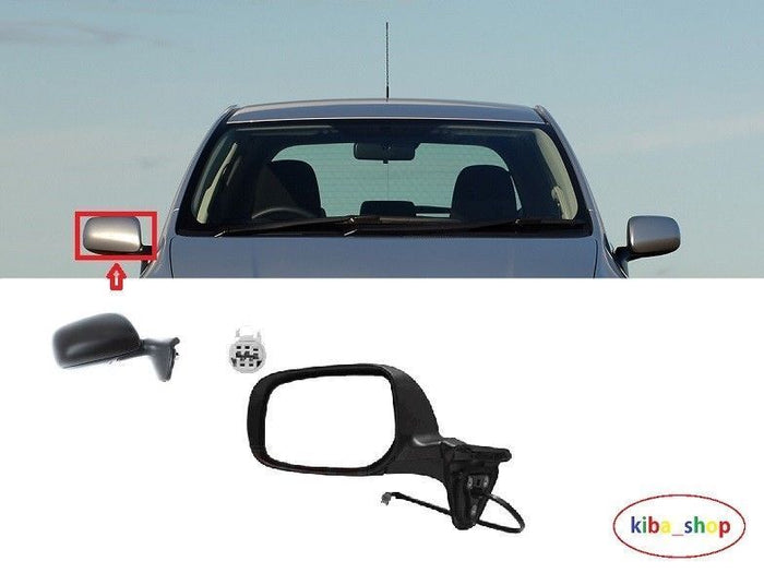 FOR TOYOTA AURIS 07-10 WING MIRRORS ELECTRIC HEATED BLACK RH SIDE LHD