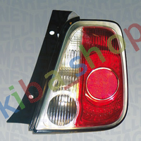 RIGHT RIGHT REAR LAMP R P21W/RY10W CHROMED FRAME FITS FOR ABARTH 500 / 595 /