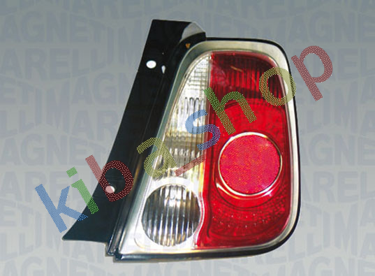 RIGHT RIGHT REAR LAMP R P21W/RY10W CHROMED FRAME FITS FOR ABARTH 500 / 595 /