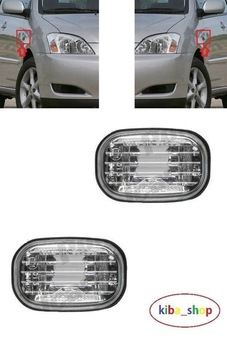 FOR TOYOTA COROLLA E12 2002- 2007 NEW SIDE INDICATOR REPEATER PAIR LEFT + RIGHT
