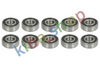 15X35X11 BEARING STANDARD BALL BEARING 10PCS SEALING TYPE DOUBLE-SIDED/LIP