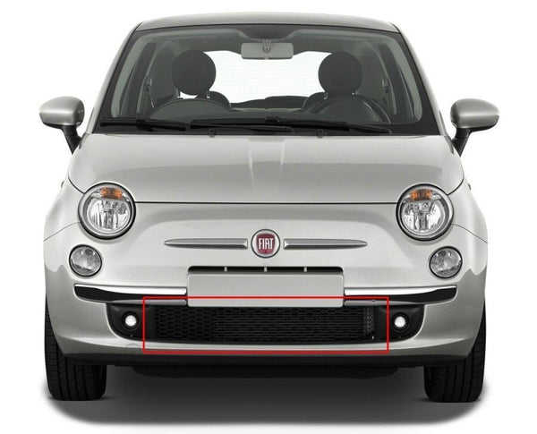 FOR FIAT 500 07-15 FRONT BUMPER LOWER CENTER GRILL TRIM NEW
